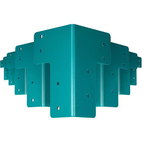 Équerres de renfort pour établi, acier 5 mm, kit de 8 pièces avec visserie, fixation à angle droit pour bureau, bricolage familial (1/5)