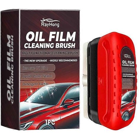 Brosse de nettoyage pour film d'huile automobile, nettoyant pour planches à nettoyer le verre (1/4)