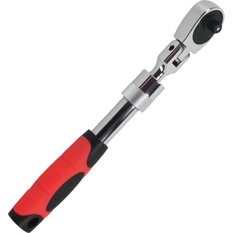 Clé à Cliquet 1/4 Pouce 72 Dents Tête Flexible 180° Acier 40cr (1/5)