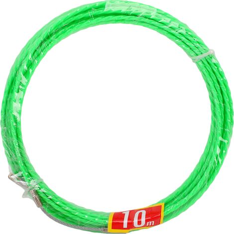 Tire-câbles électriques 4,5 mm x 10 m, en polyester, outil pour tirer les câbles dans les plafonds, les murs et les conduits. (1/5)