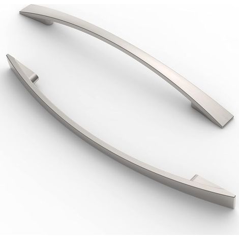 Maniglie per mobili FURNIWARE, set da 5 pezzi - Interasse fori 160 mm - Per armadi, cucine e cassetti - Nichel spazzolato (1/5)