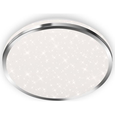 Lampada da bagno a LED Lampada da bagno cielo stellato IP44 12 W cromo plastica Ø28cm Briloner