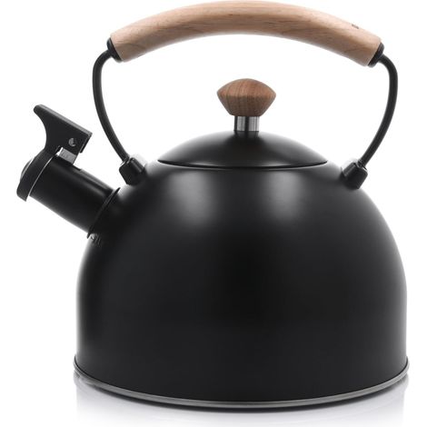 Bouilloire sifflante Delightful 2,5 L Noire à induction Scandi duka (1/5)