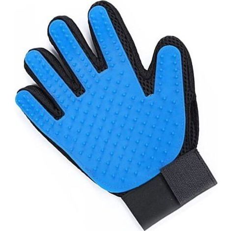 HONORNIC – Tierpflegehandschuh – Ideal für Hunde und Katzen, zum Bürsten und Massieren, fängt Haare und Schmutz auf. Wasserabweisend (rechte Hand). (1/5)