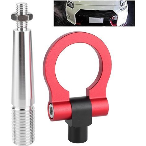 Crochet de remorquage pour anneau de remorquage de course à vis de Style JDM pour Infiniti FX35/FX45/FX50 QX70Red (1/5)