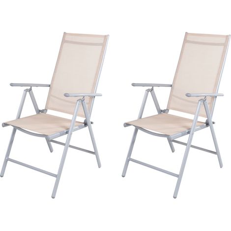 2er Set Hochlehner Silbergrau/Beige 7 Positionen-MMC5000B-2 (1/5)