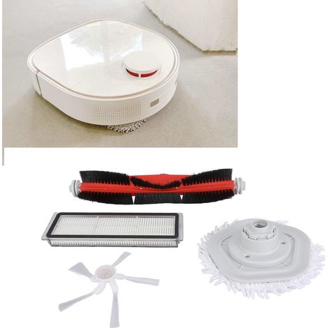 Kit d'accessoires pour aspirateur robot Dreame W10 Pro : brosse principale, brosse latérale, filtre, serpillière, disque rotatif, outil de nettoyage (1/5)