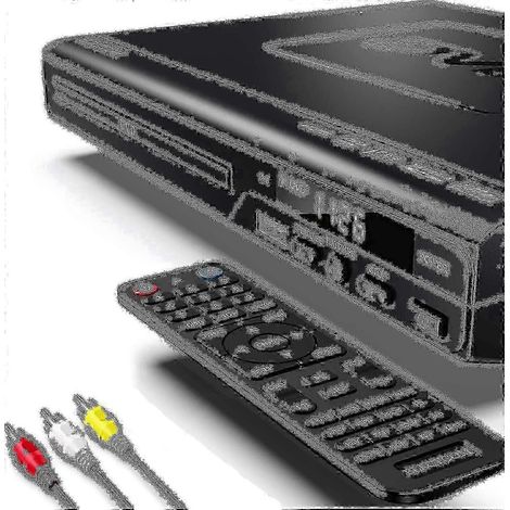 Lecteur DVD avec télécommande et câble HDMI compatible avec les téléviseurs et les lecteurs Blu-ray Wigslar AC (1/5)