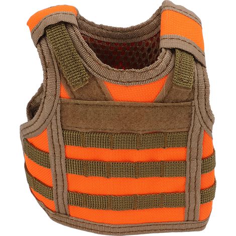 Verstellbare Westenhalterung für Flaschen und Dosen, orangefarben (1/5)