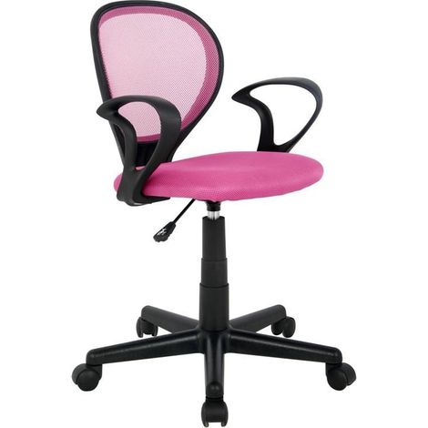 Chaise de bureau Zoe Rose/Noire (1/4)