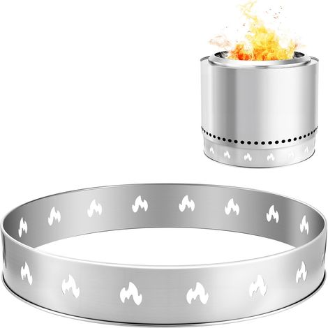 Support pour Foyer Solo Stove 68,6 cm, Support de Brasero en Anneau Acier Inoxydable, Réduit la Fumée, Léger et Portable et Robuste, pour Extérieur, Camping, Jardin, Fêtes, Sorties en Plein Air (1/5)