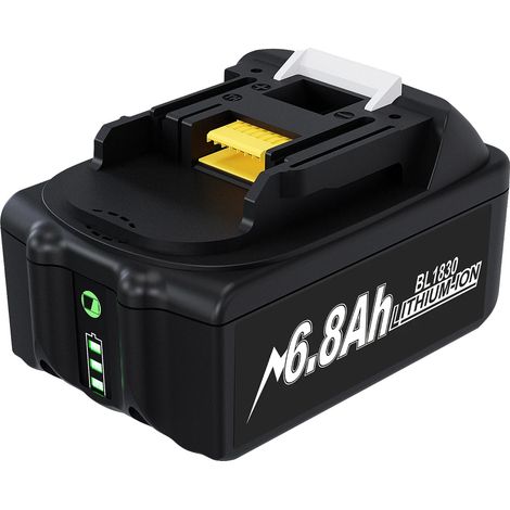 Batteria di ricambio, alta capacità, ampia compatibilità, 1 pezzo da 6800 mAh (1/2)