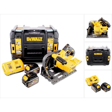 DeWALT DCS 520 NT Sierra de incisión a batería XR Flexvolt 54V en maletín TSTAK VI + 2x Batería DCB 546 + Cargador DCB 118 (1/5)