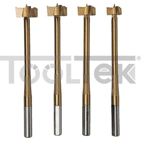 SET PUNTE MECCHIE FRESE 4pz FORARE FRESARE LEGNO/PLASTICA (1/2)