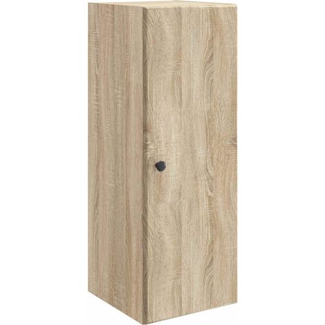 Wall-Mounted Cabinet Sonoma Oak 33 x 34.5 x 90 cm vidaXL