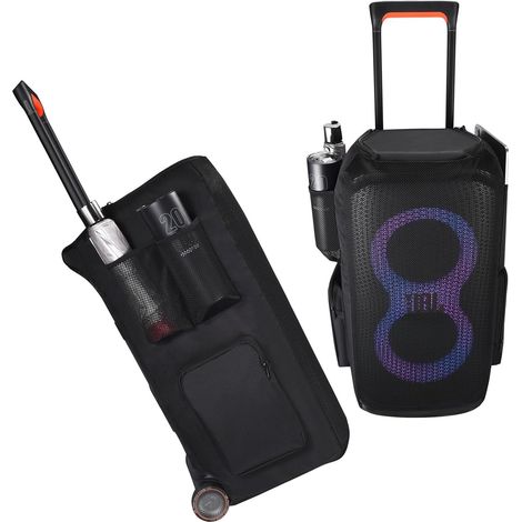 Custodia multifunzionale per l'altoparlante Bluetooth portatile JBL Partybox Stage 320, copertura antipolvere per PartyBox Stage 320, accessorio portatile per esterni (nero) (1/5)