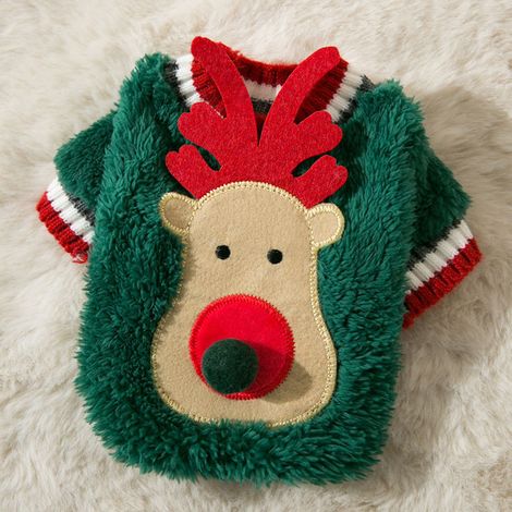 Christmas Dog Cat Warm Winter Sweater Reindeer Pet Clothes for Cats Puppies Puppies, Model : s (1/2)