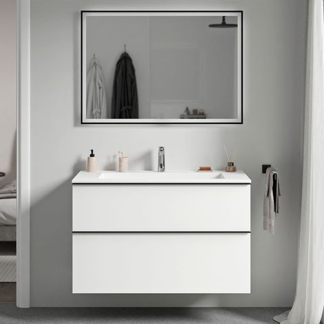 Bianco opaco, cromo, Bianco opaco con foro rubinetto (1/5)