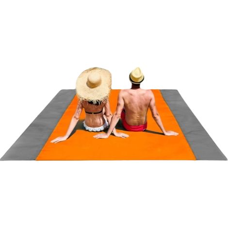 Couverture De Plage - 200 x 210 cm - Imperméable Anti-sable - Pour 4 à 7 Adultes - 1 Pièce (1/5)