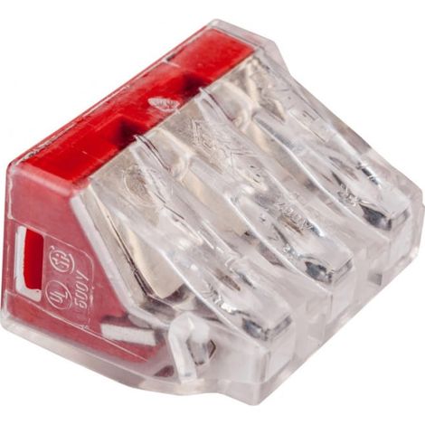 Wago 4044918176408 Caja de conexión transparente 50 bornes