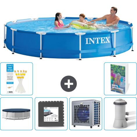 Intex Piscina con struttura Rotonda - 366x76 cm - 7-pezzi  S156 (1/5)