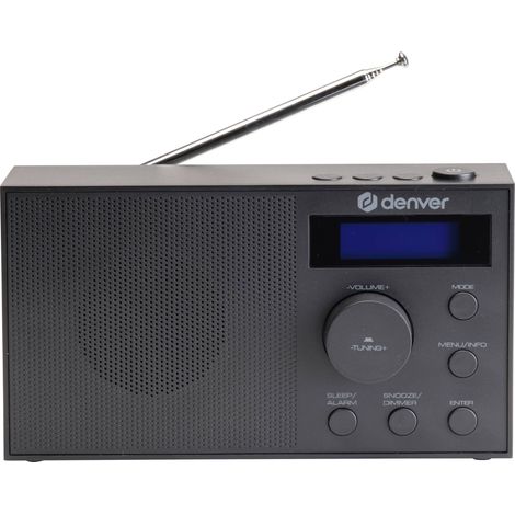 Denver DAB-51B Radio de table DAB+, DAB, FM USB, AUX fonction réveil noir Y928363 (1/5)