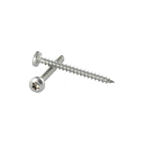VBA Vis bois agglo Tête ronde TR TORX T25 6X120 Filetée sur 70 Inox A4-1 pièce