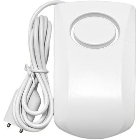 Détecteur de fuites, détecteur d'inondation intelligent 130 dB, capteur d'alarme de fuite sans fil (1 unité, blanc). (1/5)