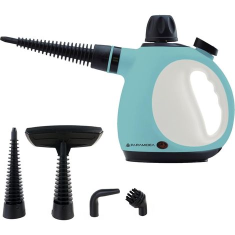Mini Pulitore a Vapore Potenza Azzurro 1050 Watt Serbatoio 0,25 Litri Accessori (1/5)