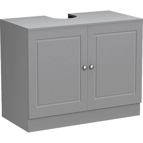 Mobile Sottolavabo da Bagno Linea Pietra Copricolonna con 2Ante Mobiletto Lavabo (1/5)