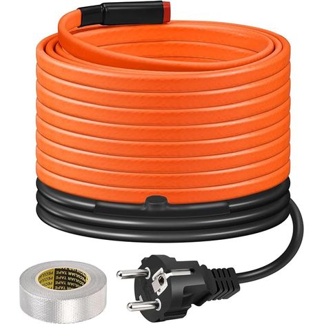 Câble Chauffant Autorégulant à Thermostat 25W/m, 8 m (1/4)