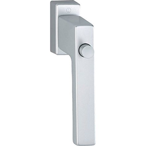 HOPPE 3937456 Maniglia per Finestra Toulon – Pulsante di Blocco, con VK, Argento elox (1/2)