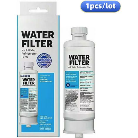 Genuine Filter for Refrigerator Water and Ice, Carbon Block Filtration for Clean, Clear Drinking Water, 6-Month Life,HAF-CIN/EXP,DA97-17376B,DA97-08006C,1 Pack (1/3)