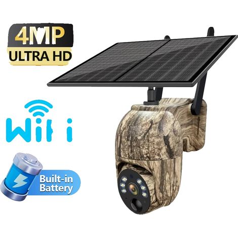 Cámara para observación de fauna silvestre, alimentada por energía solar, 14 MP de alta definición, WIFI - Sin tarjeta de memoria (1/2)