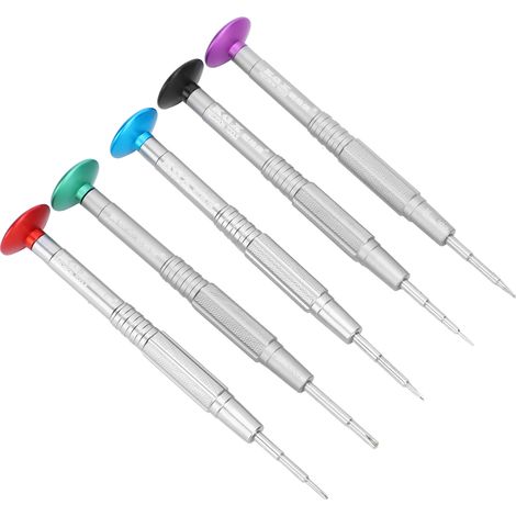 Kit tournevis précision, cruciformes, étoile, hexagonaux, type Y, pour réparation électronique (1/5)