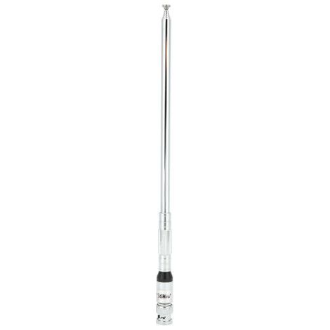 Antena para coche VHF/UHF 118-136, rango de frecuencia aérea, varilla larga, interfaz BNC plegable (1/4)