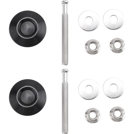 Kit de 2 Attaches Rapides à Poussoir pour Pare-Chocs et Capot de Voiture