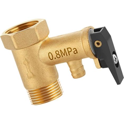 1/2-inch brass valves for electric water heaters and boilers (1/5)