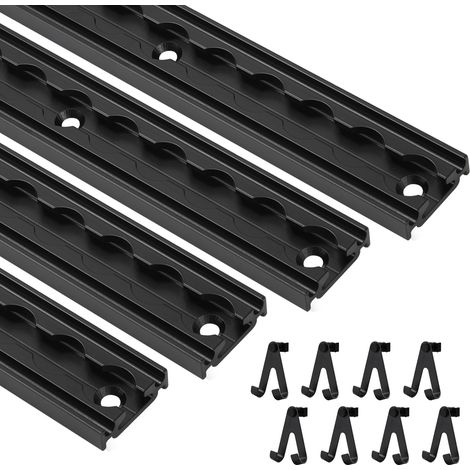Randaco Kit de rails 4PCS, accessoires fixation pour motos, cargo, velos