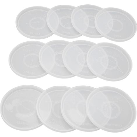 12 moules à sous-verres DIY, motif douze constellations, en silicone, démoulage facile, pour sous-verres DIY (1/5)