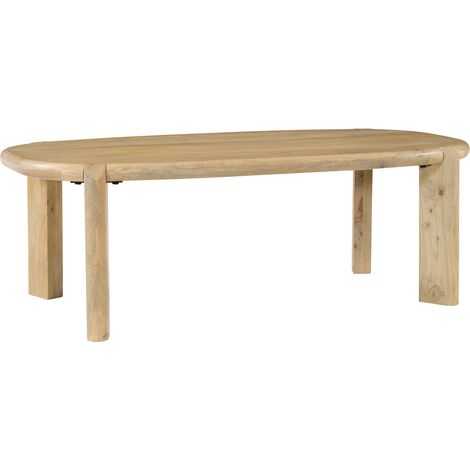 Massiver Mangobaum-Couchtisch in heller Tönung 120cm SURI (1/5)