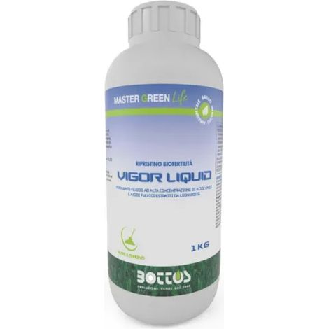 Vigor Liquid 1kg Bottos amendement organique du sol avec acides humiques et fulviques pour pelouses