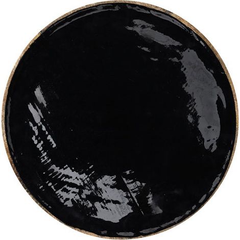 8 Unterteller 35 cm Mango Schwarz - Hygge - Home Deco Factory - Cmp