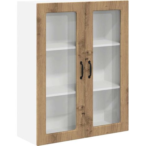Meuble mural de cuisine,Armoire de cuisine Chêne artisanal 80 x 31 x 100 cm CFW84139 (1/5)