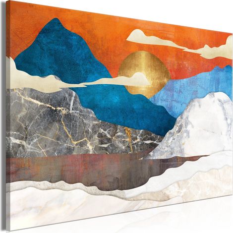 Tableau Mountain Idyll (1 Part) Wide - 120 x 80 cm (1/4)