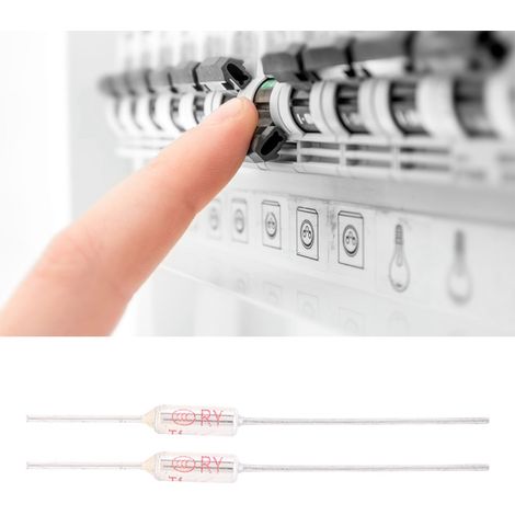 10 fusibles thermiques à boîtier métallique, coupure 250 V CA, 10 A, TF 72-250 °C/85 °C (1/5)