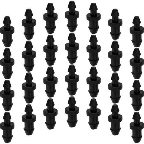 Bouchons D’irrigation Goutte à Goutte 100 Pièces Pp Noir 3/5 et 4/7 Connexion Étanche, Installation Sûre, pour Tube D’arrosage et Conduite de Jardin (1/5)