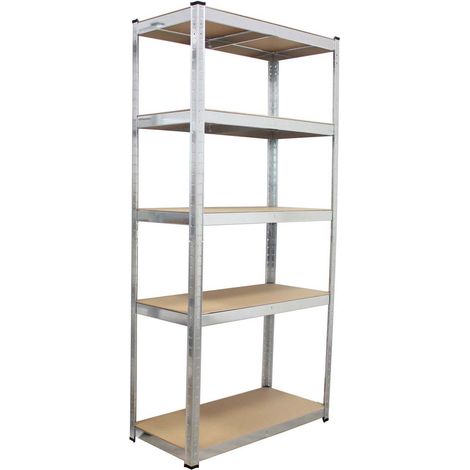 Schwerlastregal verzinkt 180x90x40 cm 875 kg Lagerregal Garagenregal Steckregal (1/5)