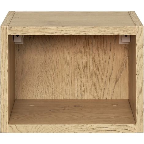 Mobile da parete NATURA – Aperto – Color Rovere Chiaro – L30 x H20 cm - Da appendere (1/4)