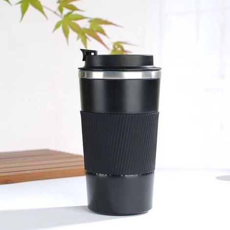 Thermobecher Serie aus Edelstahl Isolierter Kaffeebecher Schwarz 510 (1/5)